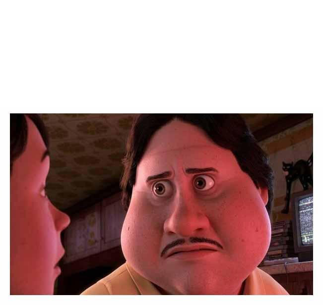 Monster house staring face meme template Monster house staring face meme template