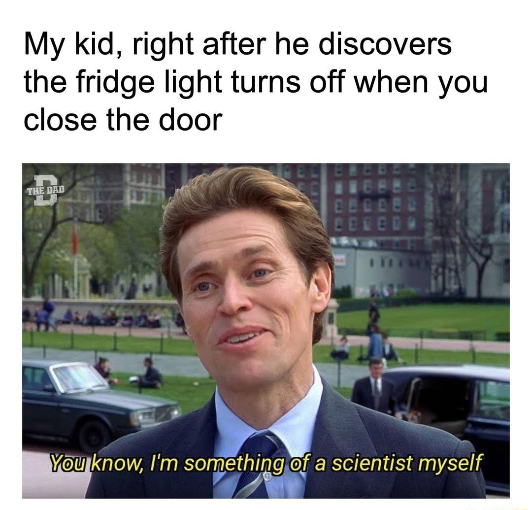I'm something of a scientist myself meme kid finds fridge light off I'm something of a scientist myself meme kid finds fridge light off
