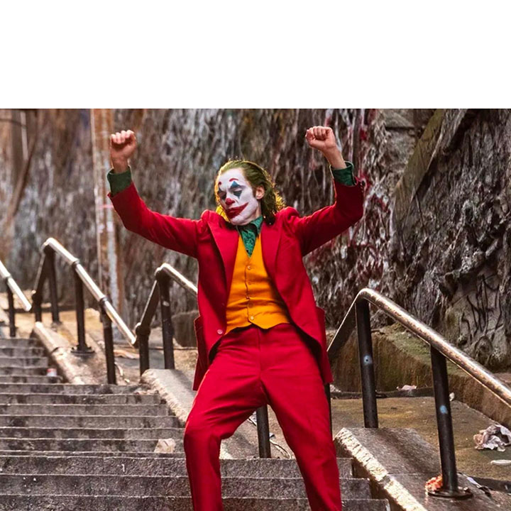 dancing joker meme template