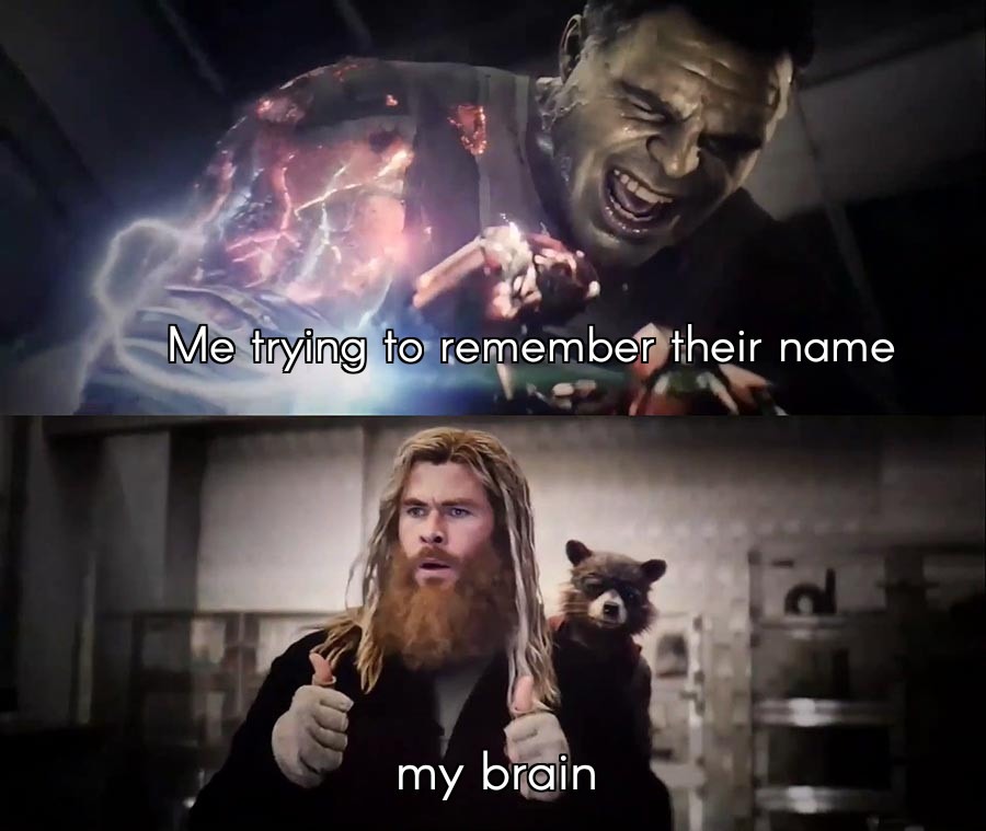 Hulk thor thumbs up meme trying to remember their name Hulk thor thumbs up meme trying to remember their name
